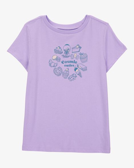  Product image 1 of Kid Cosmic Cuties Short-Sleeve Graphic Tee - Purple