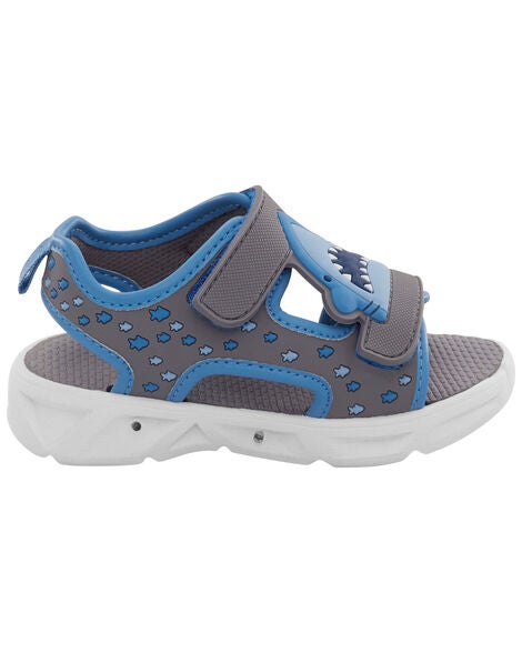  Product image 3 of Toddler Shark Light-Up Sandals