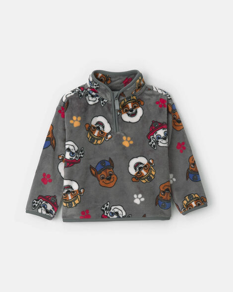 toddler boy paw patrol® quarter-zip pullover sweatshirt - grey