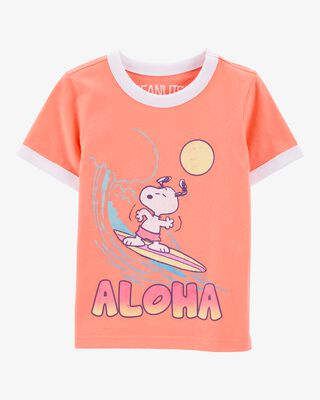 Product image 1 of Toddler Snoopy Graphic Short-Sleeve Tee - Orange