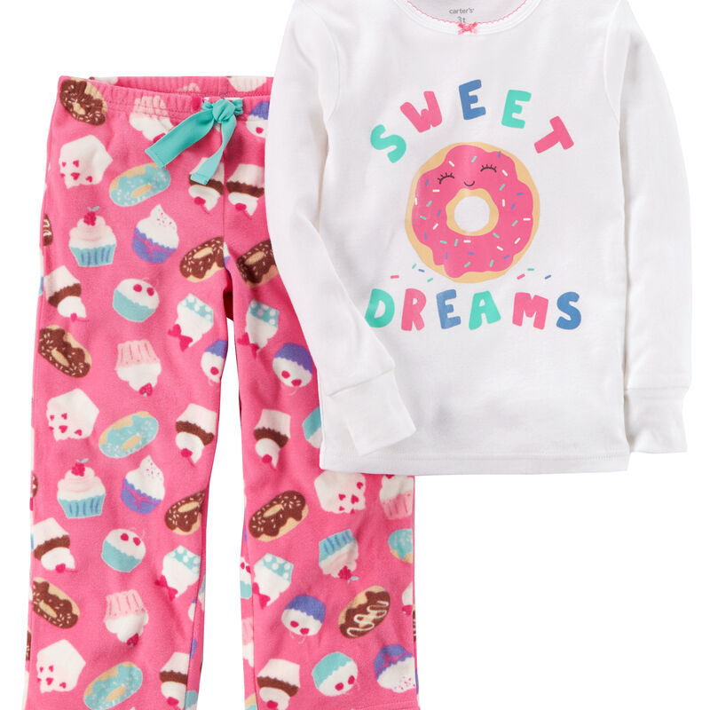 2 Piece Donut Cotton Fleece Pjs Carters Com