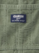Green - Toddler Solid Corduroy Overalls - Green, Selected