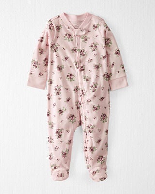 Product image 1 of Baby Organic Cotton Sleep & Play in Wildberry Bouquet Pajamas