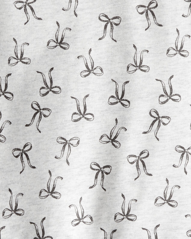 Product image 2 of Toddler Girl Bow Print Long-Sleeve Tee & Pant Set - Grey