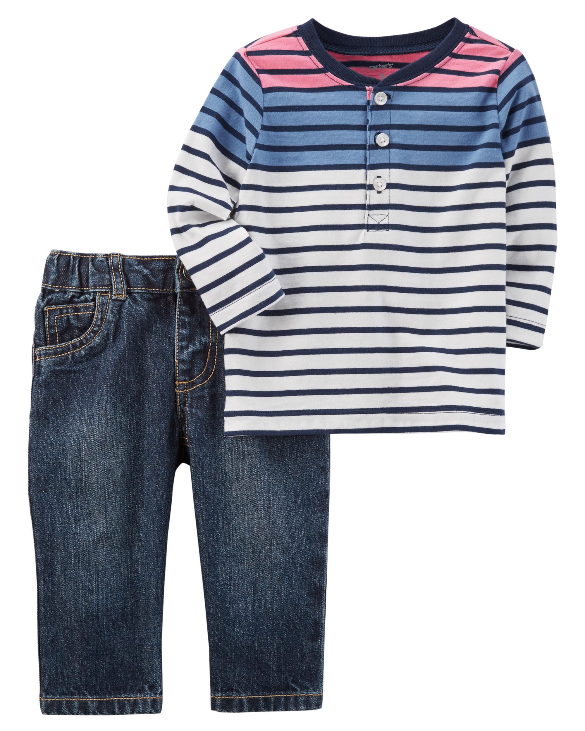 carters jean dress