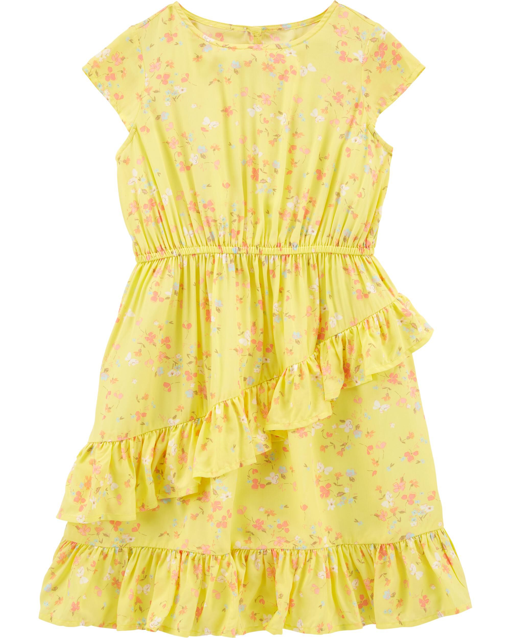 carters yellow floral dress