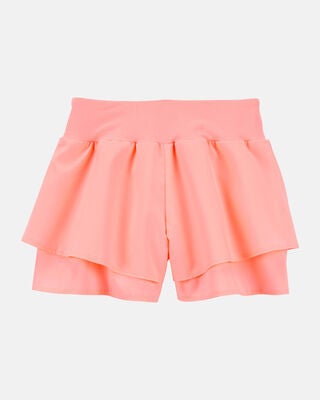 Product image 2 of Kid Flowy Layered Flip Short - Coral
