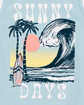 Product image 2 of Baby Wave Graphic Tank - Blue