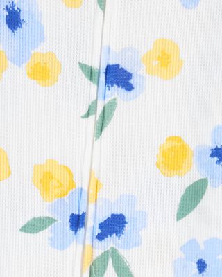 Product image 2 of Baby Floral Waffle Knit Footie 1-Piece Pajamas