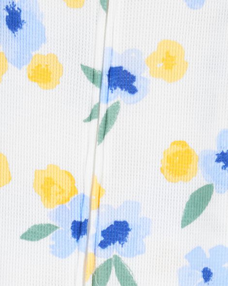  Product image 2 of Baby Floral Waffle Knit Footie 1-Piece Pajamas