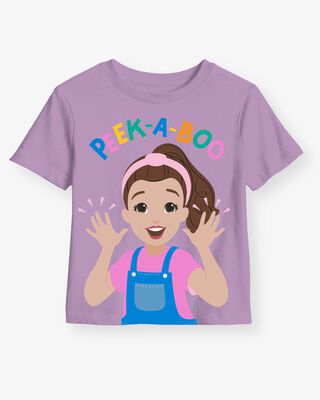 Product image 1 of Toddler Ms. Rachel™ 'Peek-a-Boo' Short-Sleeve Graphic Tee - Purple