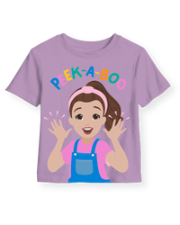 Toddler Ms. Rachel™ 'Peek-a-Boo' Short-Sleeve Graphic Tee - Purple