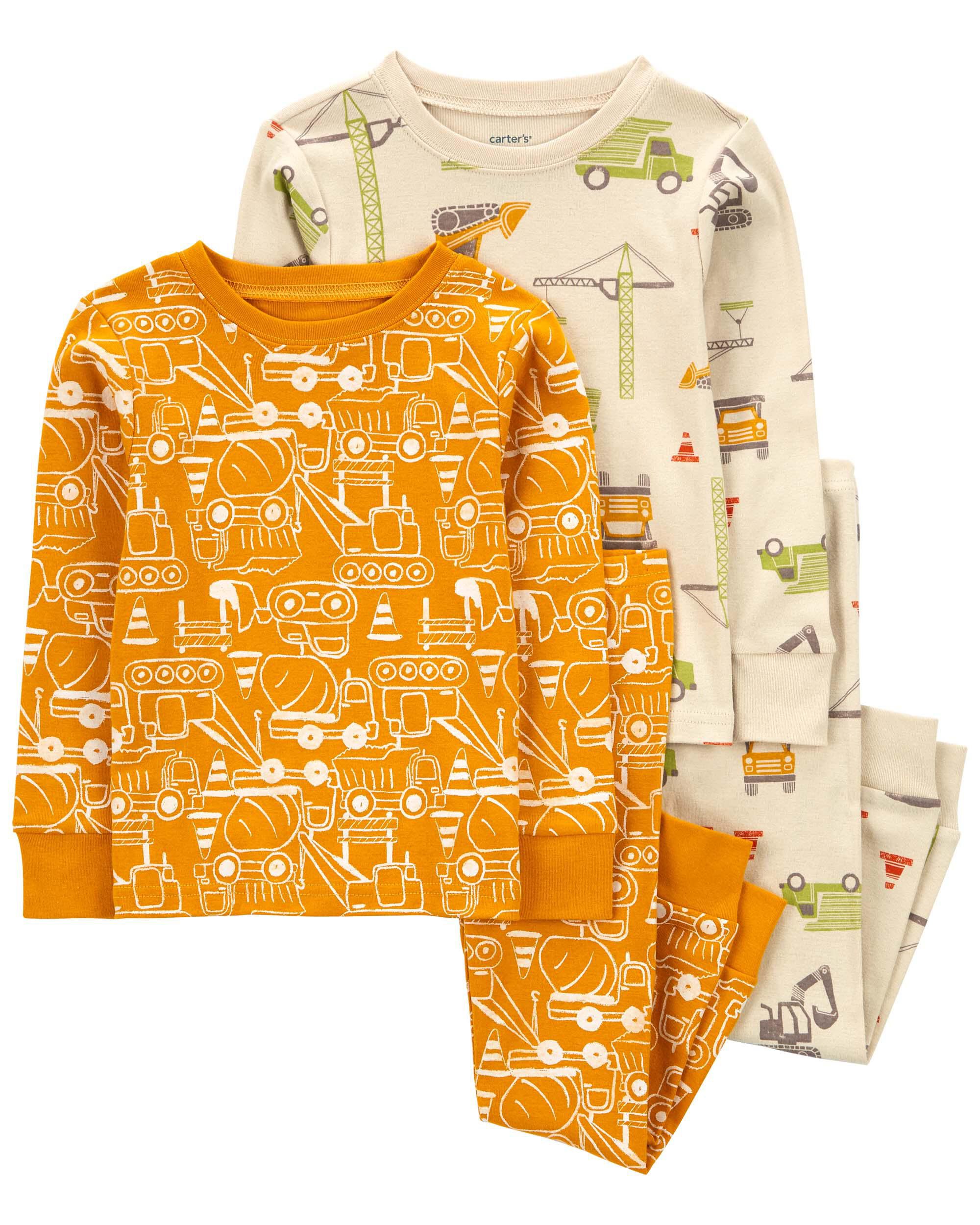 4-Piece Construction Print Pajama Set - Carter's | Carter's