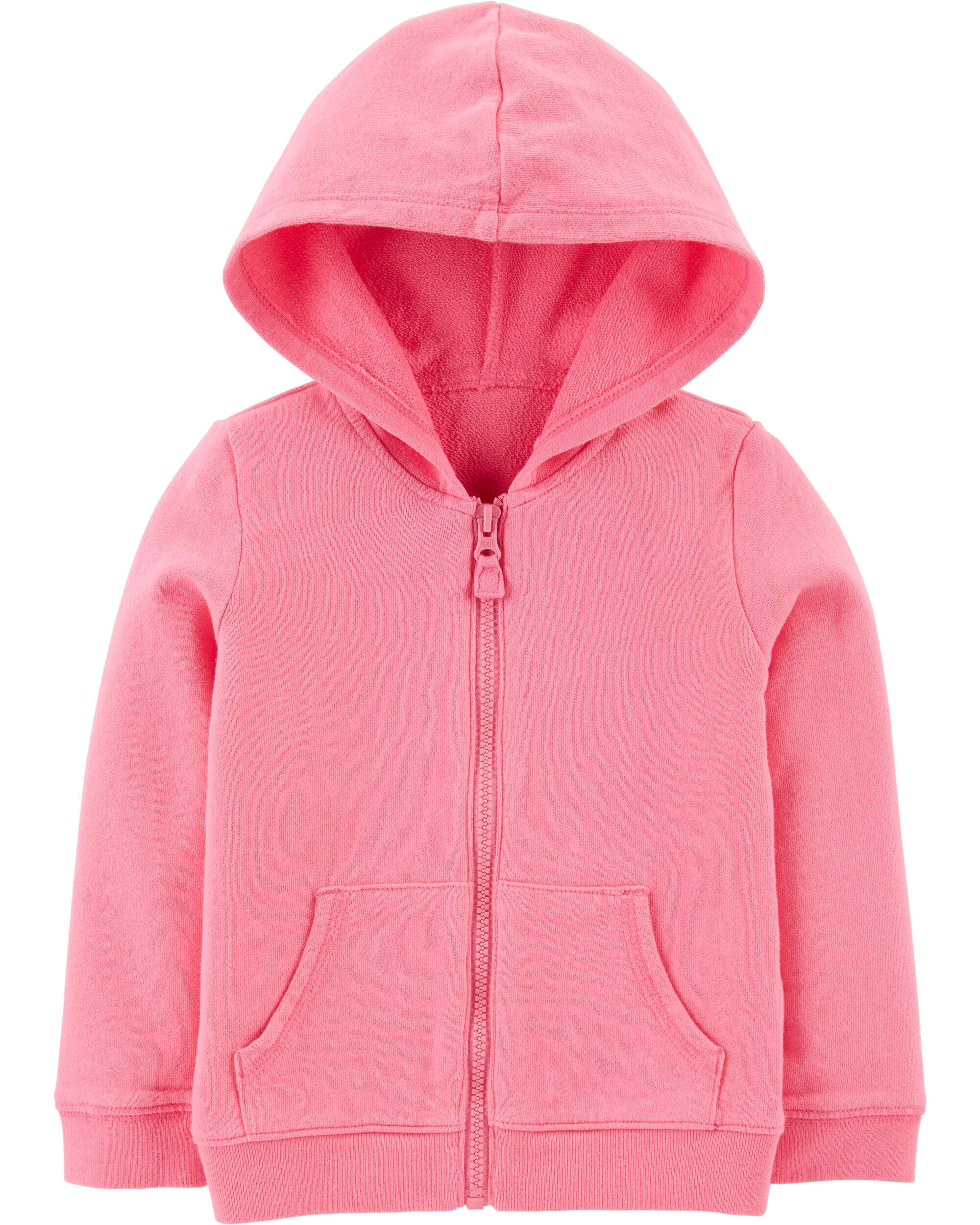 Baby Girls Zip-Up French Terry Hoodie 3M Pink Carters