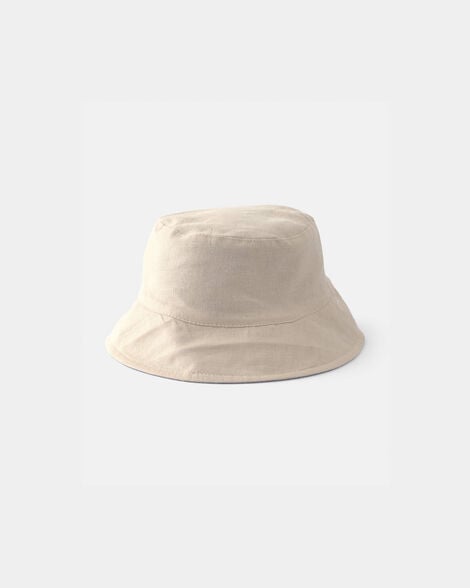 Baby Boy Reversible Bucket Swim Hat - Khaki/Blue