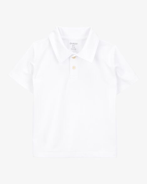Product image 2 of Toddler 3-Pack Active Uniform Polo Shirts in Moisture Wicking BeCool™ Fabric - White