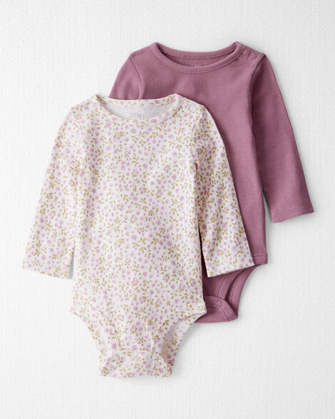Product image 1 of Baby 2-Pack Organic Cotton Bodysuits