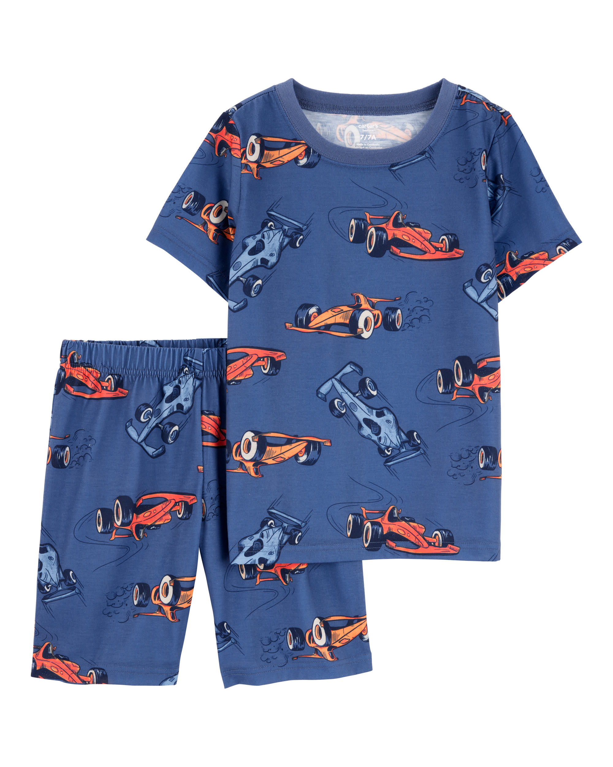 Boys 2-Piece Race Car Loose Fit Pajamas