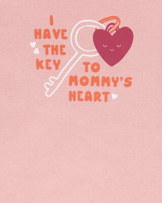 Product image 2 of Baby 'Key To Mommy's Heart' Short Sleeve Bodysuit