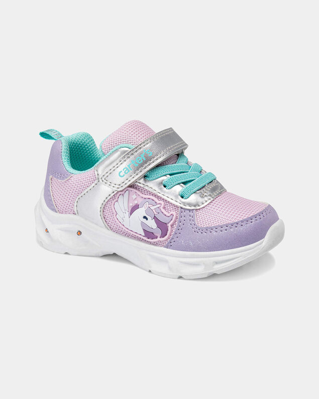Product image 1 of Toddler Girl Light-Up Unicorn Athletic Sneakers