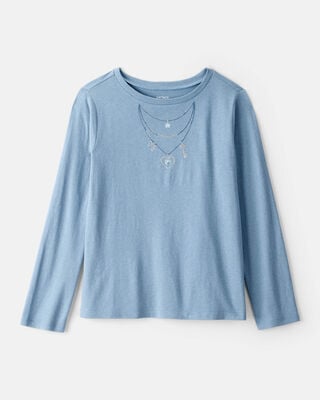 Girls New York Long-Sleeve Graphic Tee - White