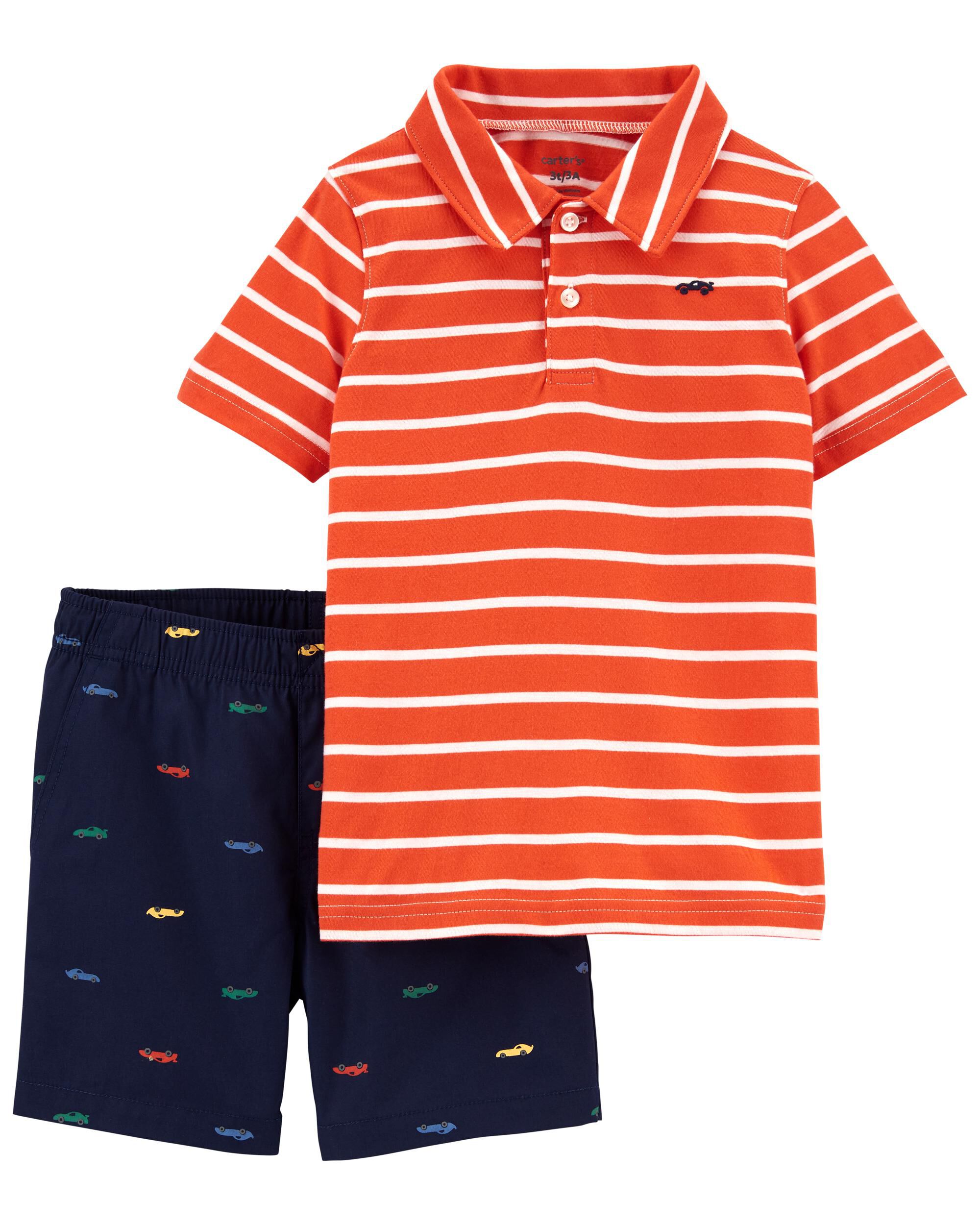 *DOORBUSTER* 2-Piece Jersey Polo & Short Set
