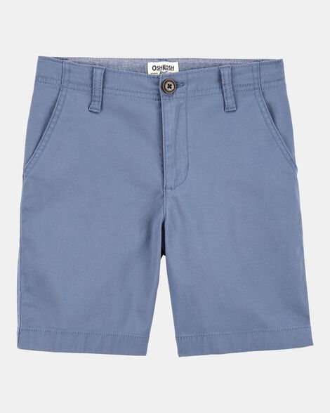 Boys Flat-Front Shorts - Blue