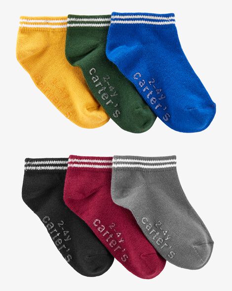  Product image 1 of Toddler 6-Pack No-Show Socks