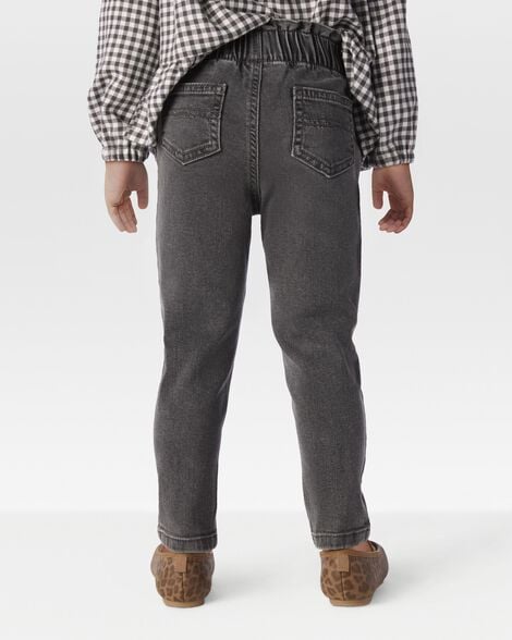  Product image 3 of Toddler Pull-On Denim Pant - Black