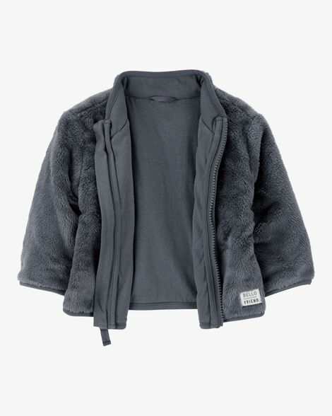  Product image 2 of Baby Zip-Up Sherpa Cardigan