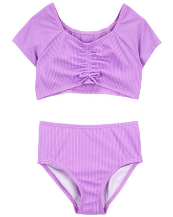 Kid 2-Piece Ribbed Swimsuit