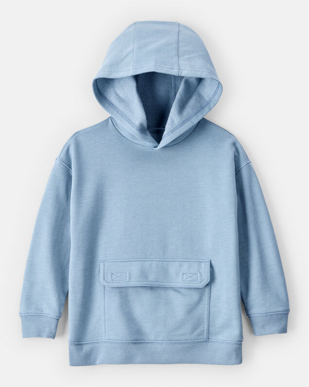 Product image 1 of Toddler Boy Solid Fleece Long-Sleeve Hoodie - Blue