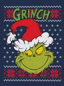 Navy - Kid Grinch Christmas Pullover, Selected