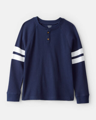 Boys Striped Long-Sleeve Tee - Green