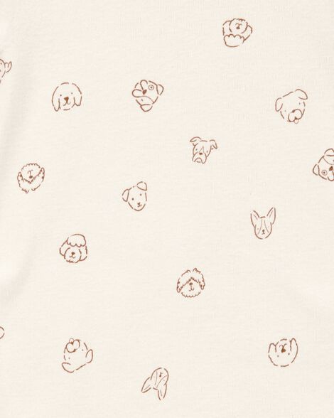 5-Pack Dog Short-Sleeve Cotton Bodysuits