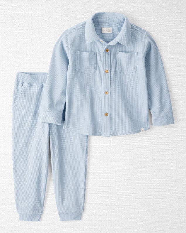 Product image 1 of Toddler Boy 2-Piece Organic Cotton Waffle Knit Set