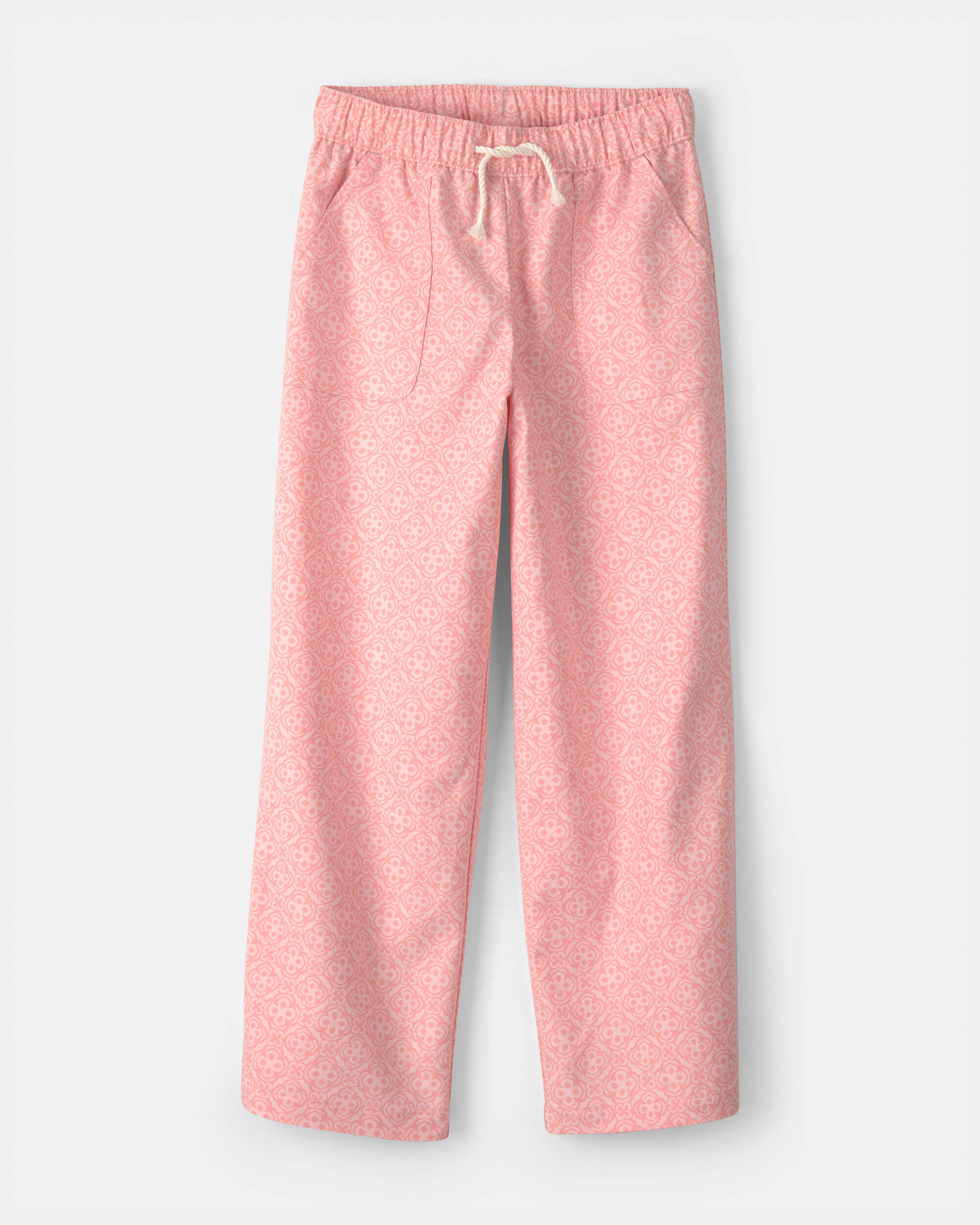 OshKosh Bgosh Girls Geometric Pull-On Pants 10 Pink 19$