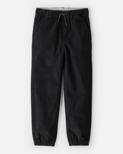 boys corduroy joggers - black