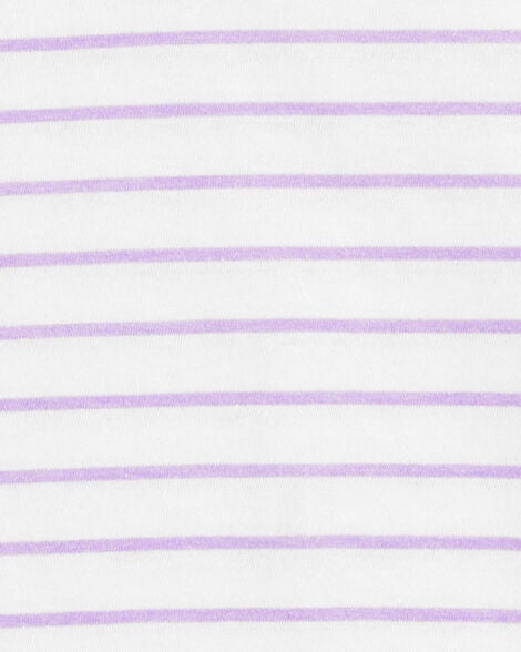  Product image 2 of Kid Striped Short-Sleeve Fashion Top - Purple