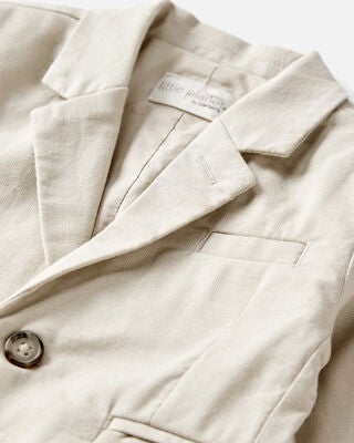 Product image 2 of Baby Linen Suit Jacket Made with Organic Cotton - Khaki