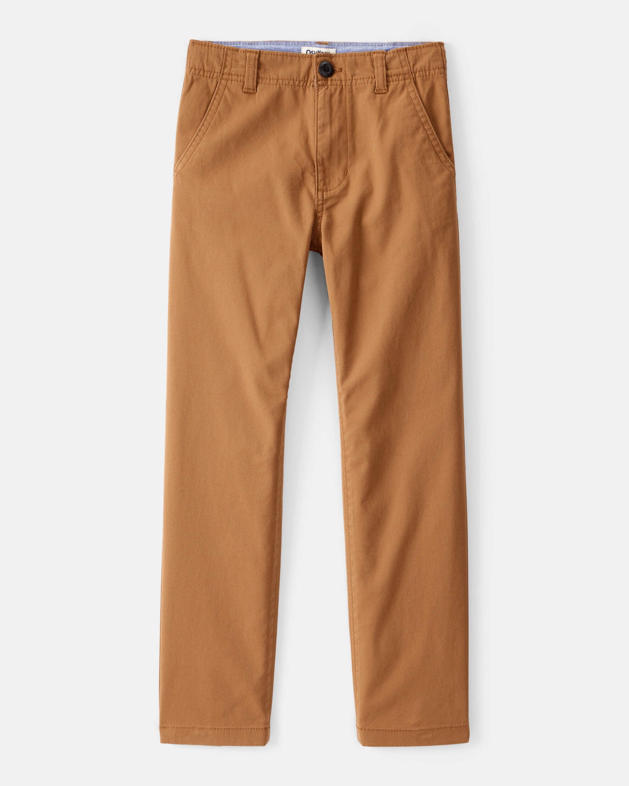 Boys Flat Front Fashion Pants - Brown - OshKosh | Carter's