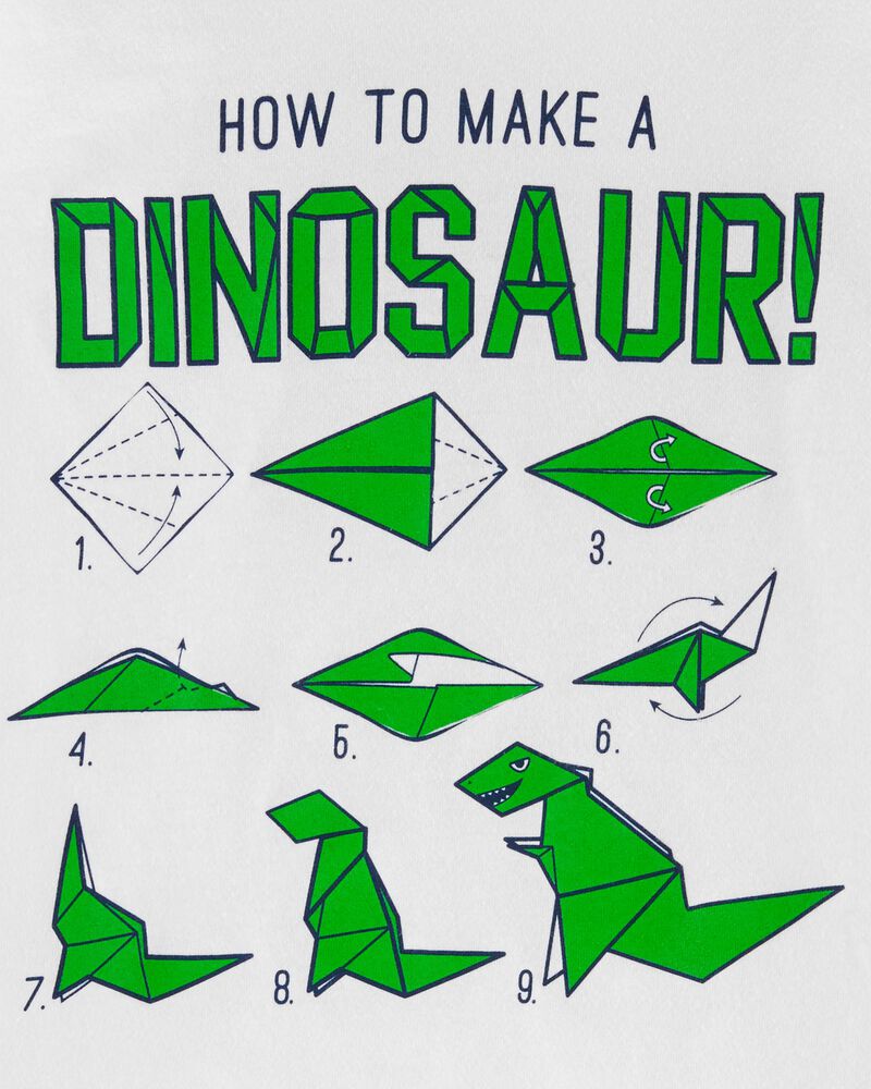 How To Make A Dinosaur Origami Jersey Tee Carters Com
