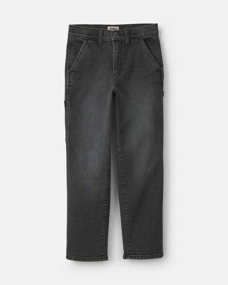 Boys Denim Baggy Jeans - Charcoal Wash