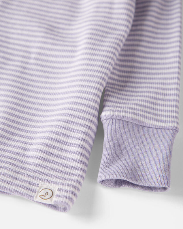 Product image 2 of Baby Striped Organic Cotton Ribbed 2-Piece Pajamas