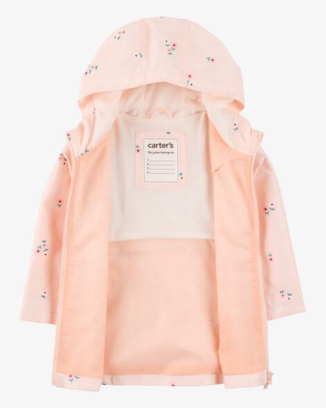  Product image 2 of Toddler Floral Rain Jacket - Pink