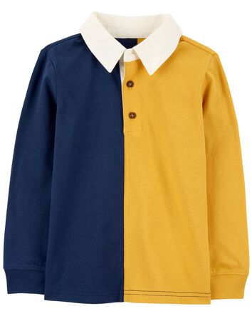 Toddler Long-Sleeve Rugby Polo Shirt
