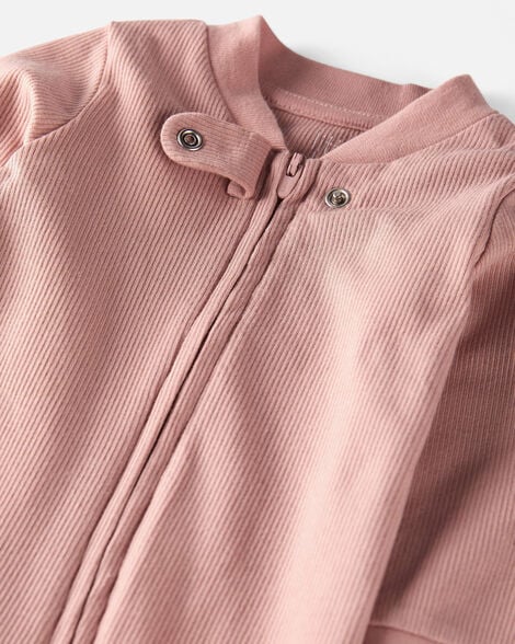 Product image 2 of Baby Organic Cotton Sleep & Play Pajamas in Pink