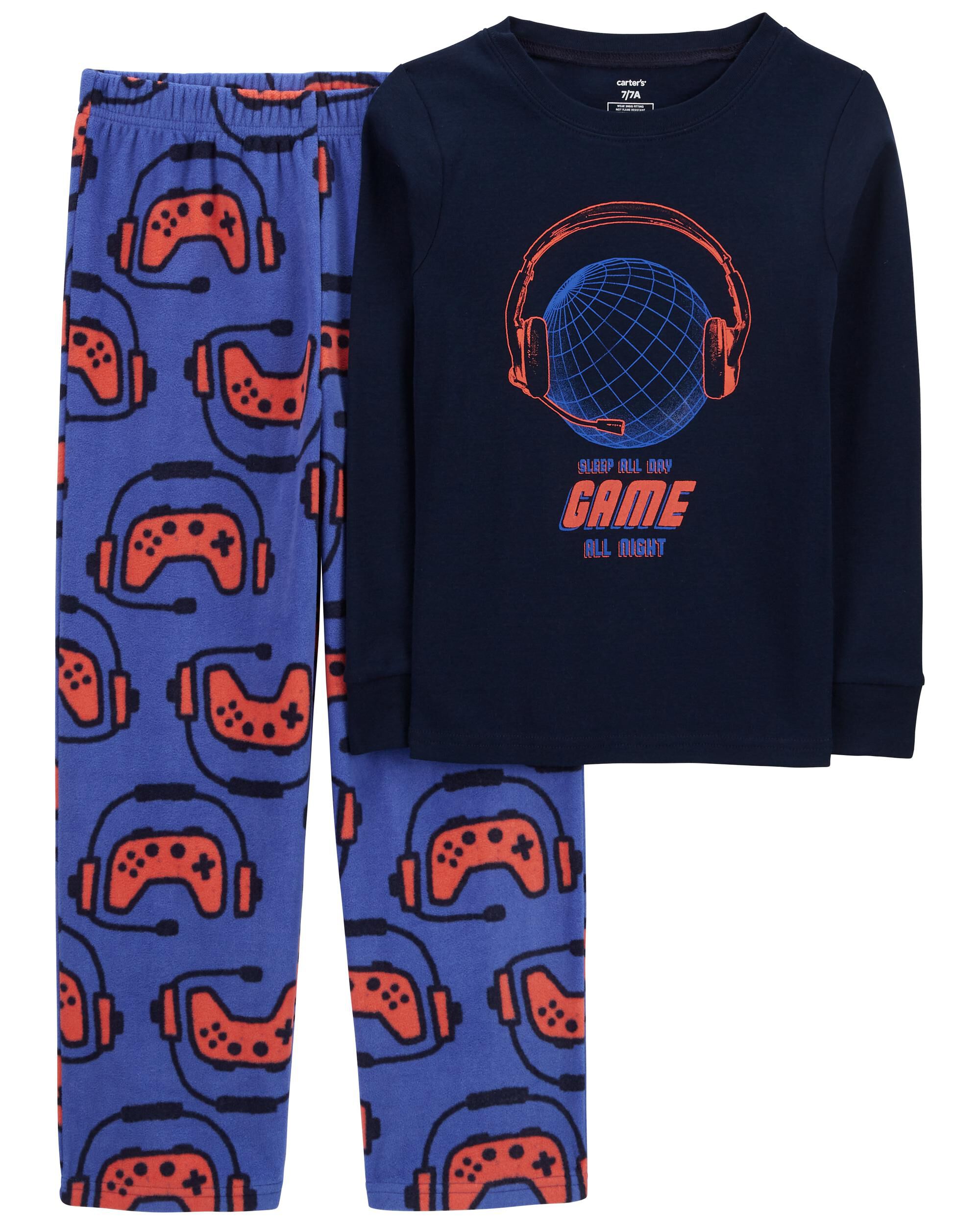 2 Piece Video Game Cotton Fleece Pajamas Carter s Carter s