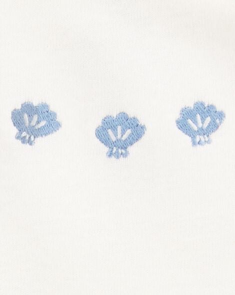 Baby 3-Piece Chambray Outfit Set - Chambray/Pink