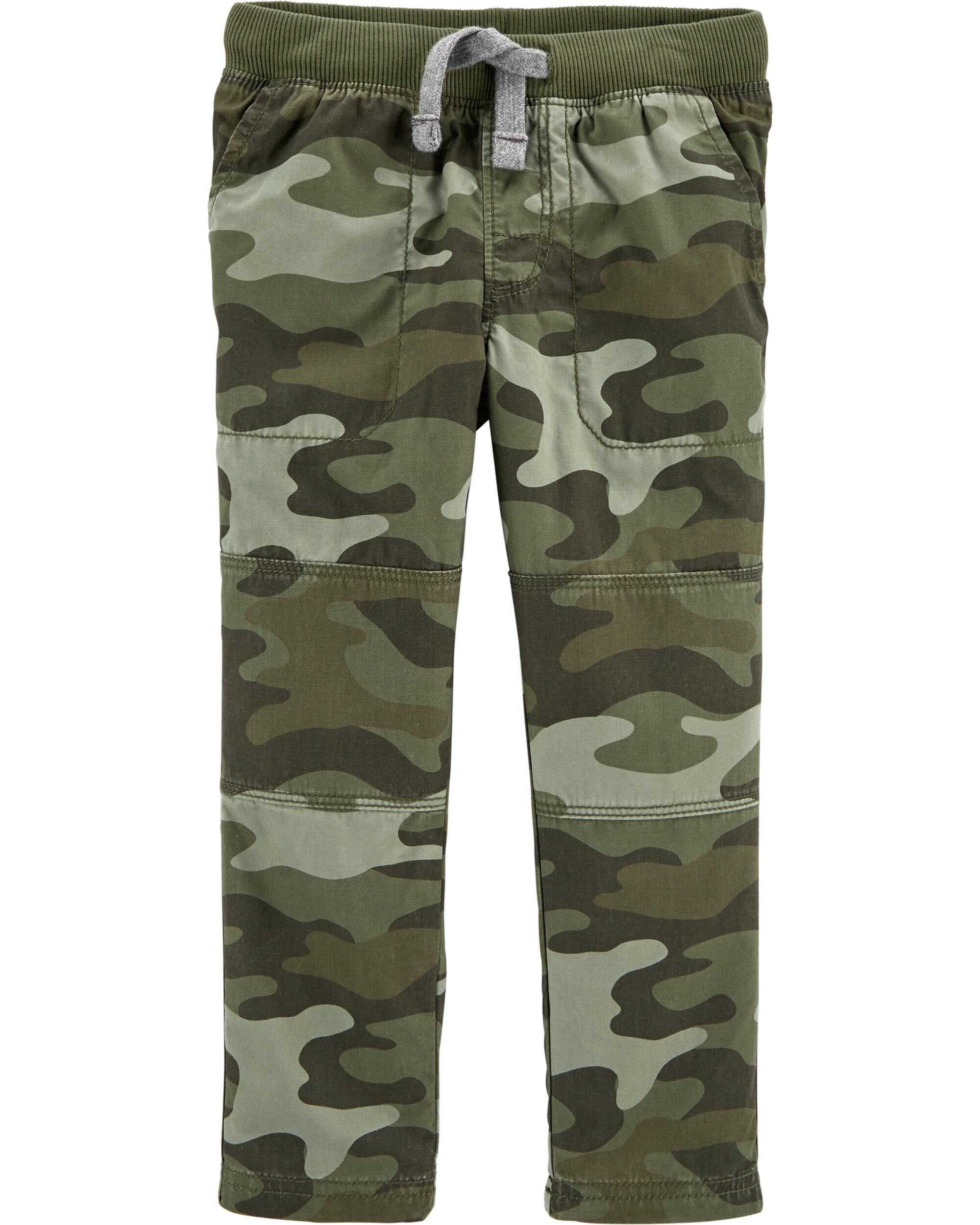  *CLEARANCE* Camo Pull-On Reinforced Knee Pants 